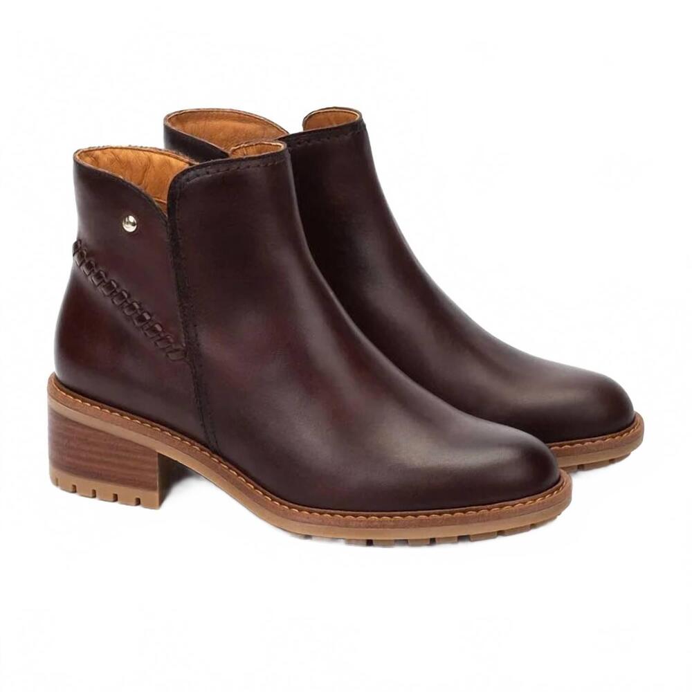 NEW PIKOLINOS women's medina 8871 boots in caoba